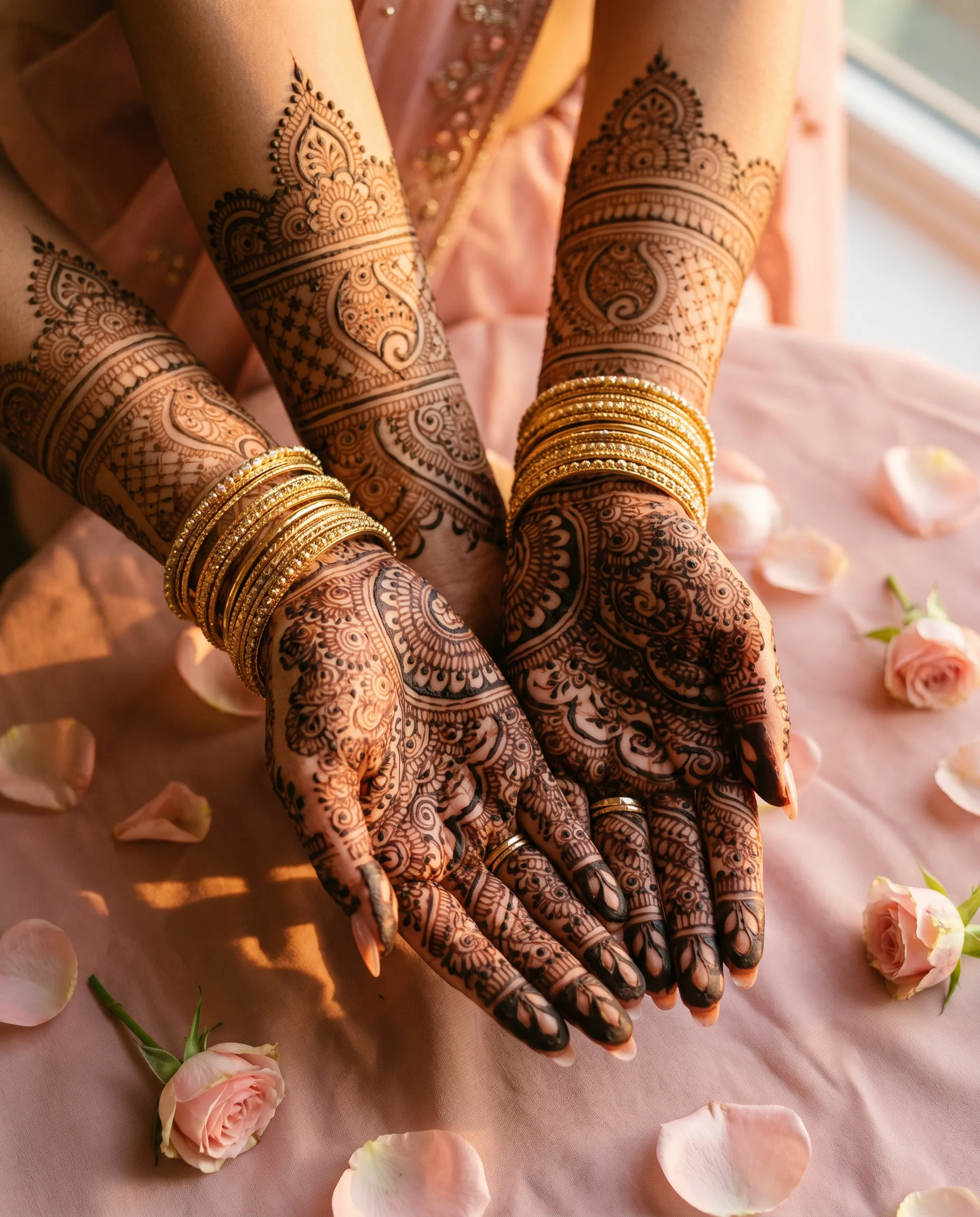 Bridal mehndi art